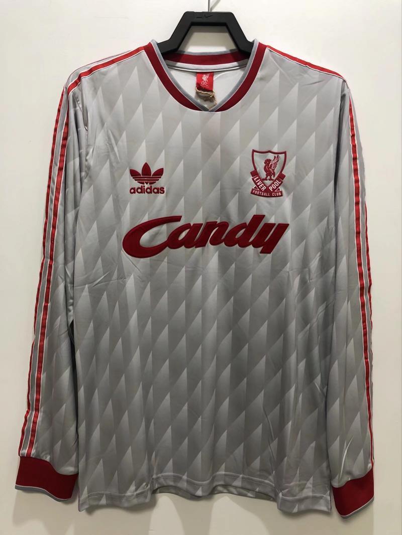 Retro 1989-91 Liverpool Away retro Football jersey