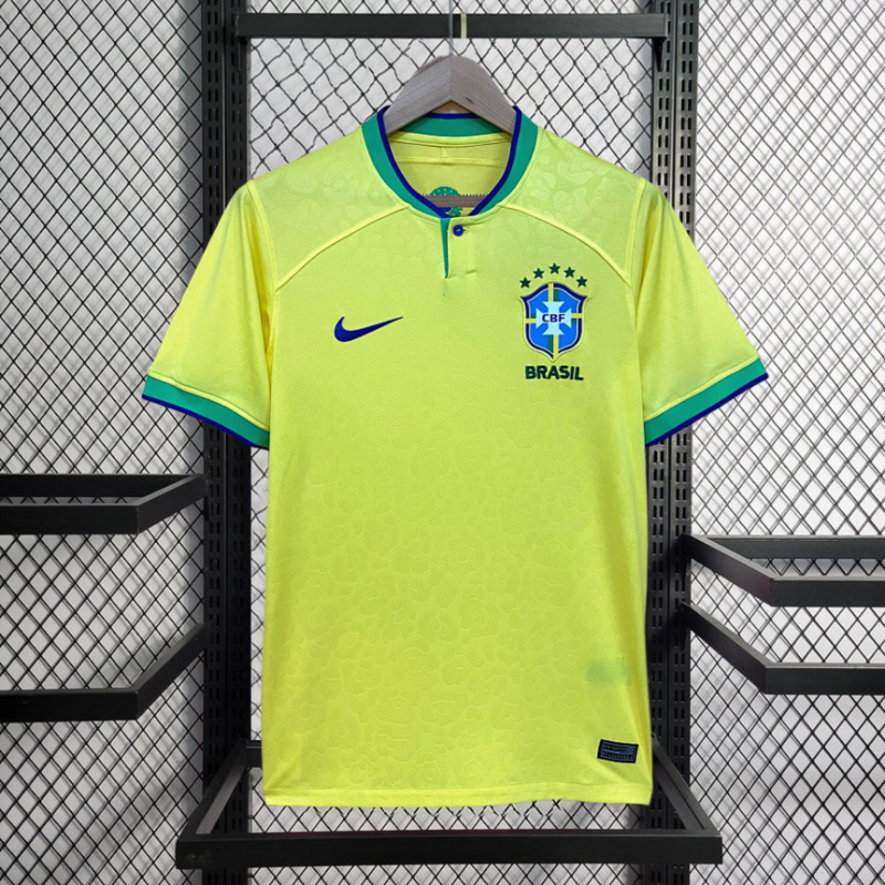 2022-23 Brazil Home VINI JP PAPHINHA CUNHA NAYMAR JR L.PAQUETA Football jersey