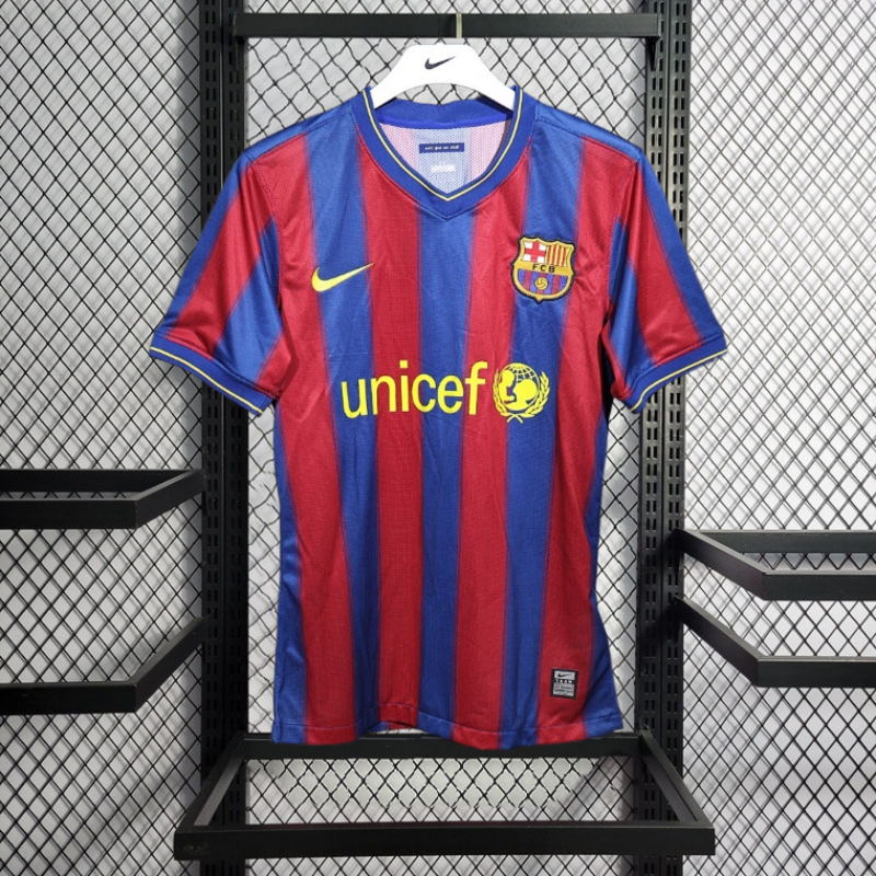 Player Retro 2009-10 Barcelona Home Retro MESSI PIQUE IBRAHIMOUIC XAVI A.INISTA HENRY Football jersey