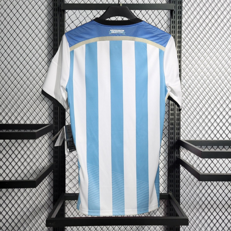 Player Retro 2014 Argentina Home Retro Football jersey