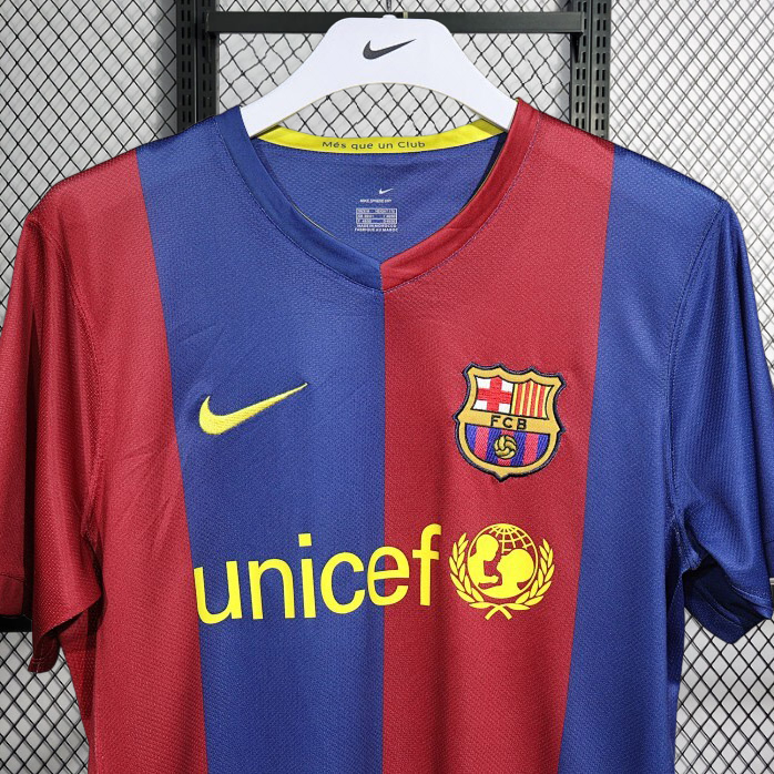 Player Retro 2006-07 FC Barcelona home Retro XAVI MESSI RONALDINHO DECO ETO'O Football jersey