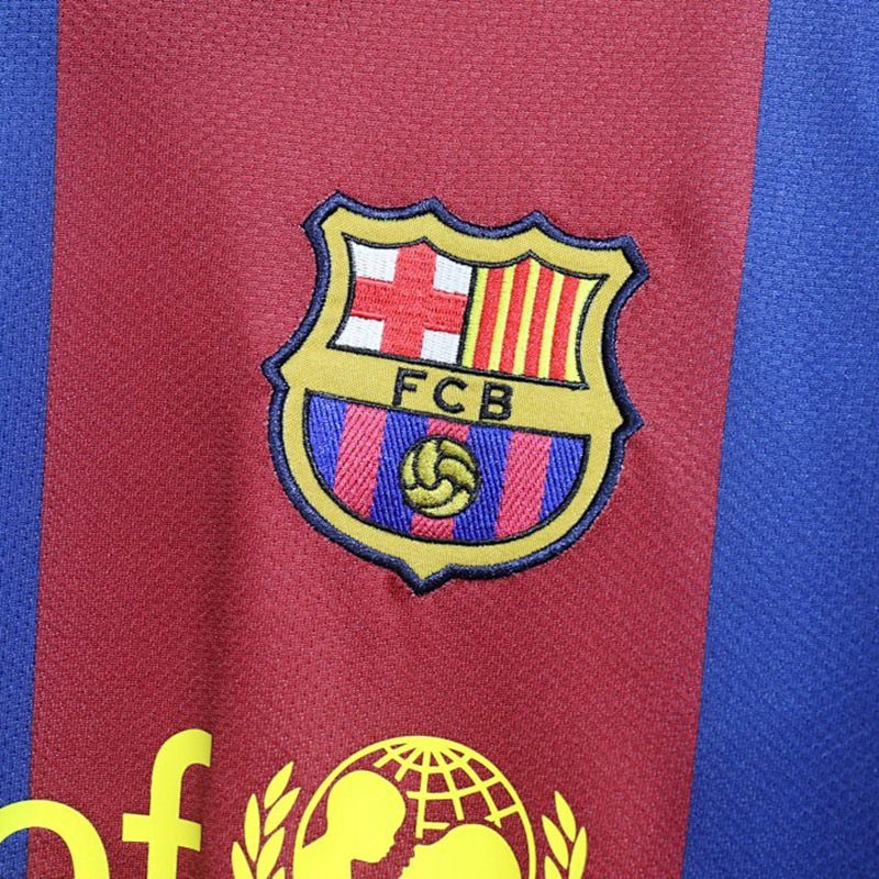 Player Retro 2006-07 FC Barcelona home Retro XAVI MESSI RONALDINHO DECO ETO'O Football jersey