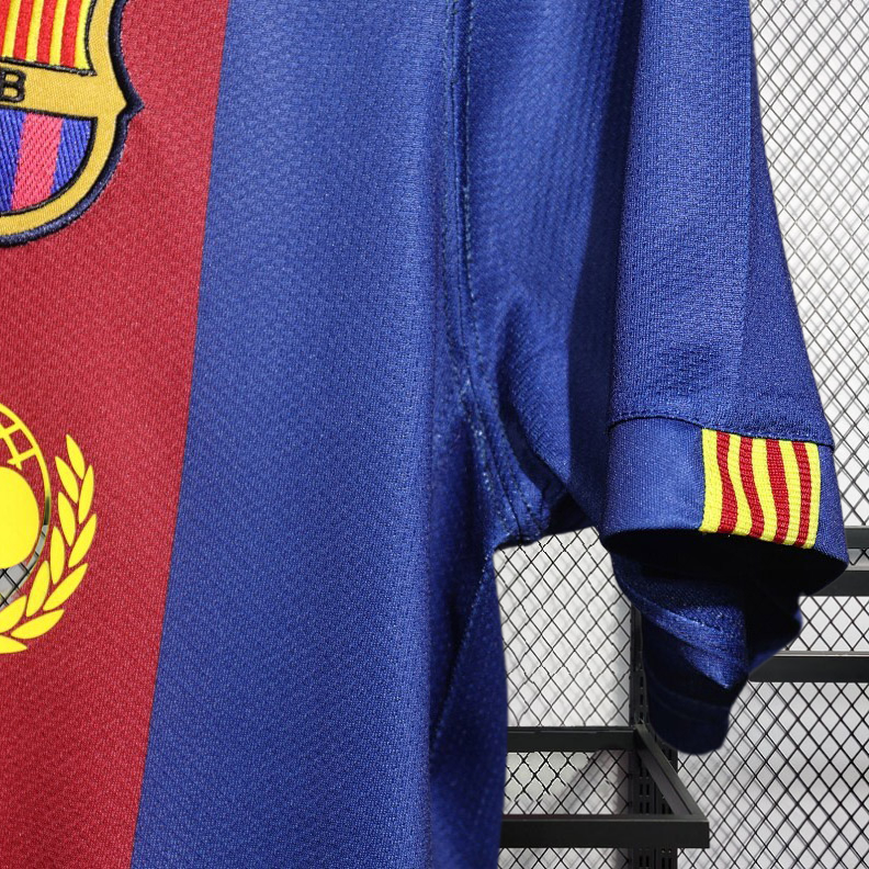 Player Retro 2006-07 FC Barcelona home Retro XAVI MESSI RONALDINHO DECO ETO'O Football jersey