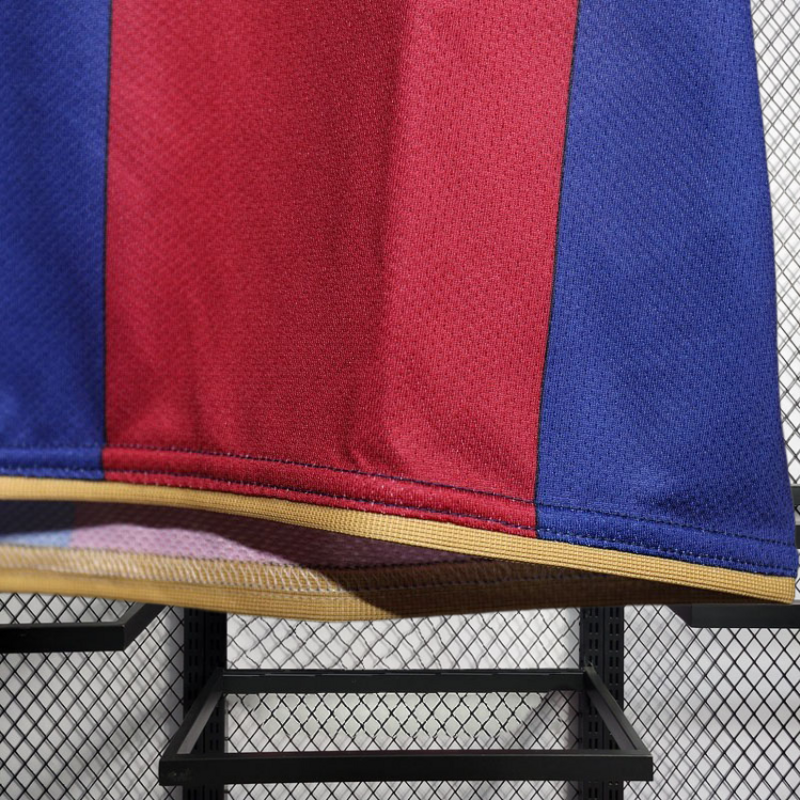 Player Retro 2007-08 Barcelona Home Retro UCL Football jersey