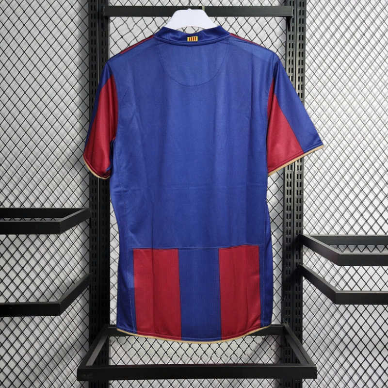 Player Retro 2007-08 Barcelona Home Retro UCL Football jersey