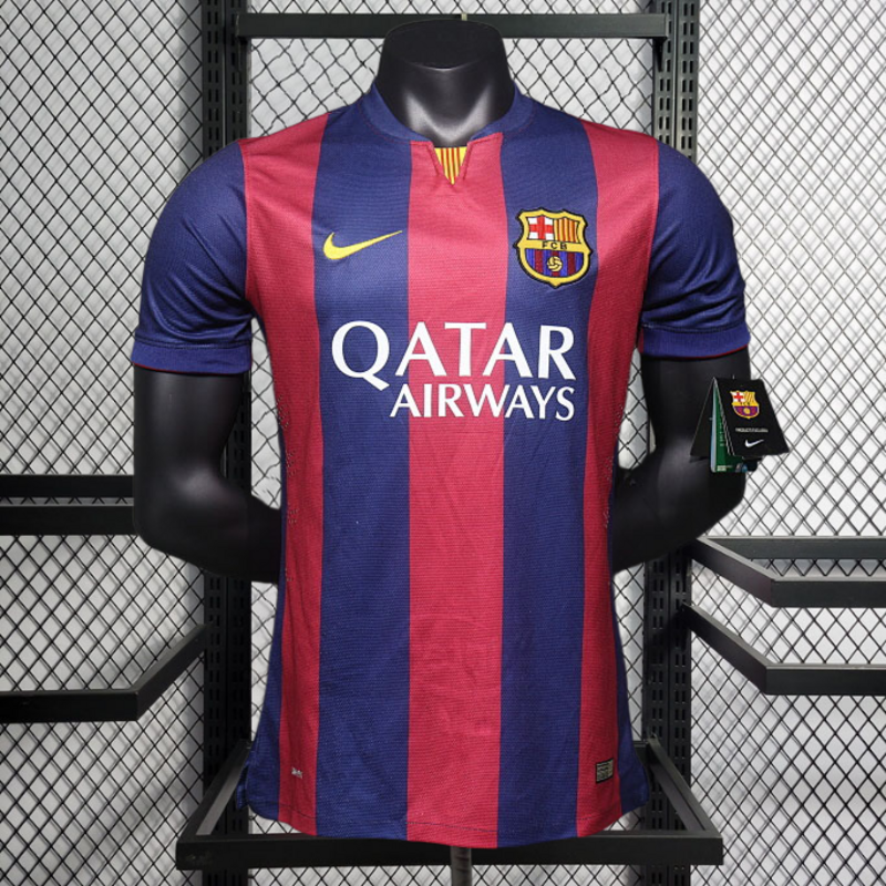 Retro Player 2014-15 Barcelona Home Retro Football jersey