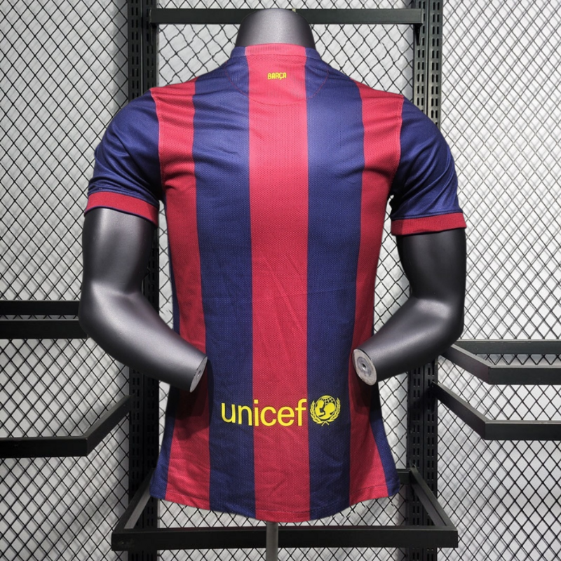 Retro Player 2014-15 Barcelona Home Retro Football jersey