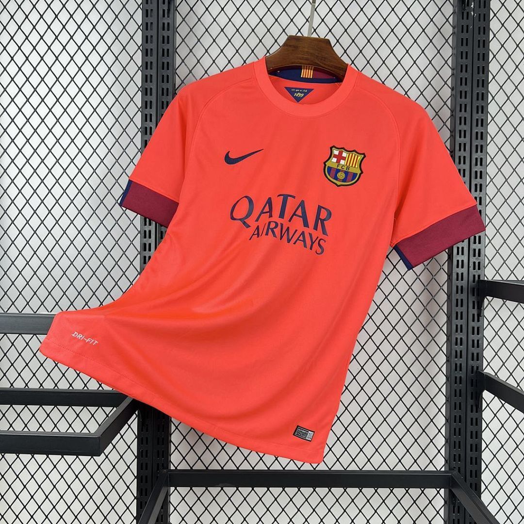 Retro 2014-15 Barcelona away Retro MESSI PIQUE XAVI A.INISTA PUYOL Football jersey