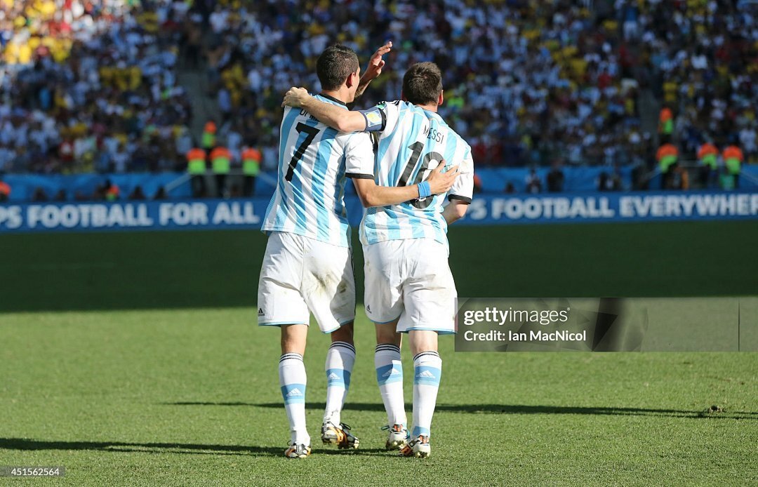 Player Retro 2014 Argentina Home Retro Football jersey