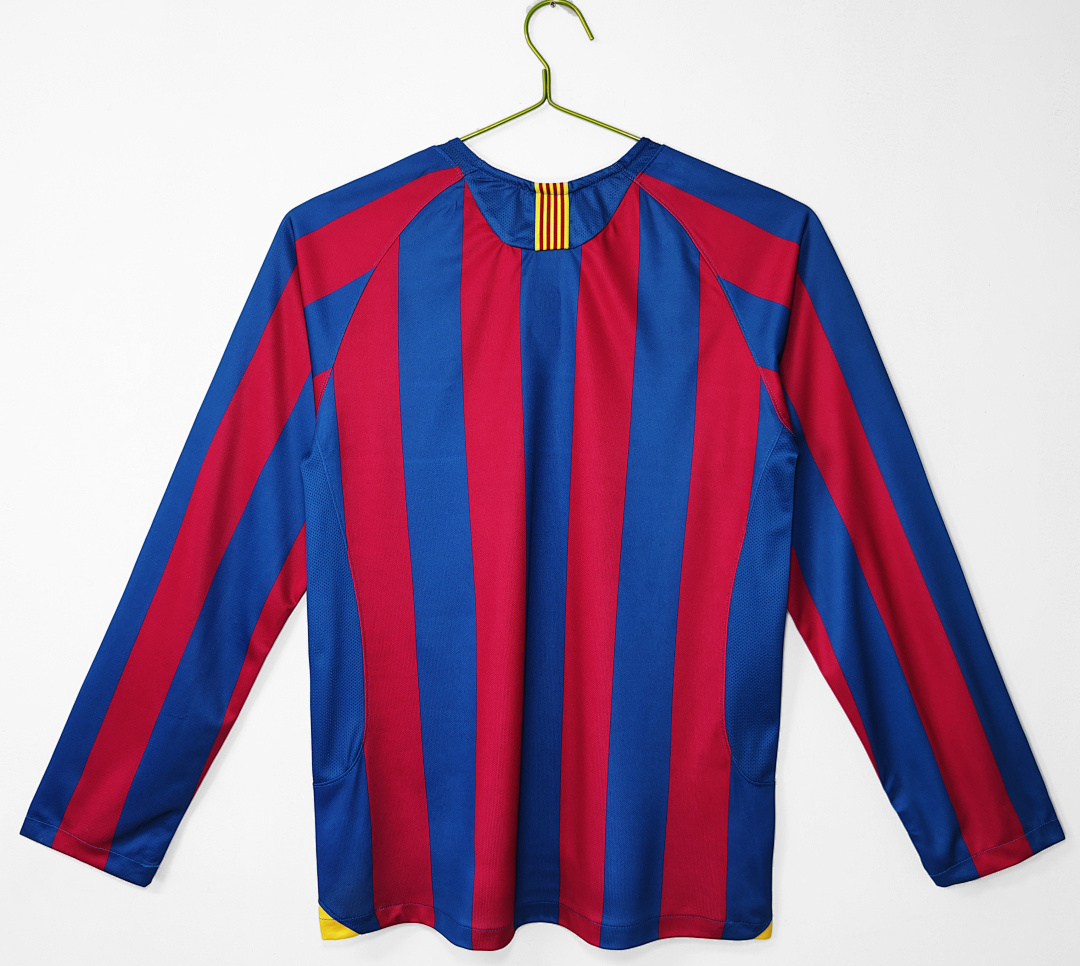 Retro 2005-06 FC Barcelona home Retro Long sleeve Football jersey