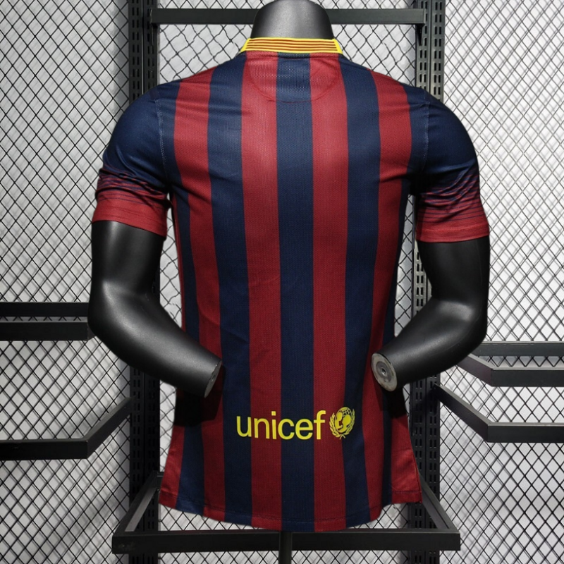Retro Player 2013-14 Barcelona Home Retro Football jersey