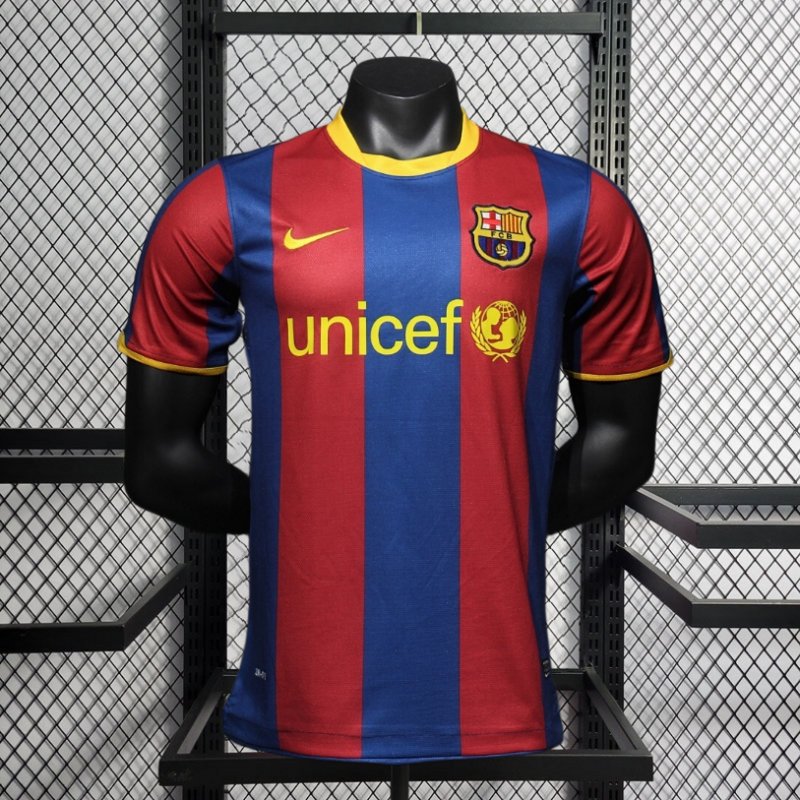 Retro Player 2010-11 Barcelona Home Retro Football jersey