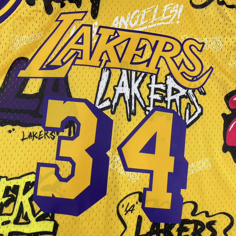 1996-97 NBA Lakers  34 O'NEAL Basketball Jersey