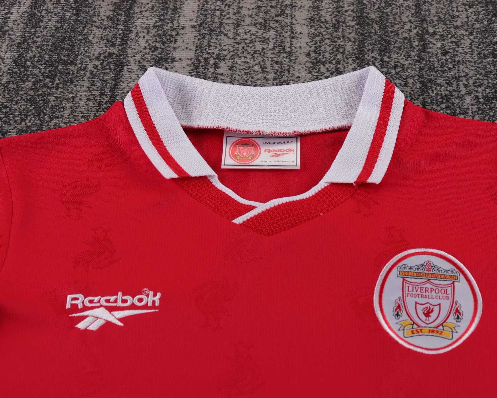 Retro kids 1996-97 Kids Liverpool Home retro Football jersey
