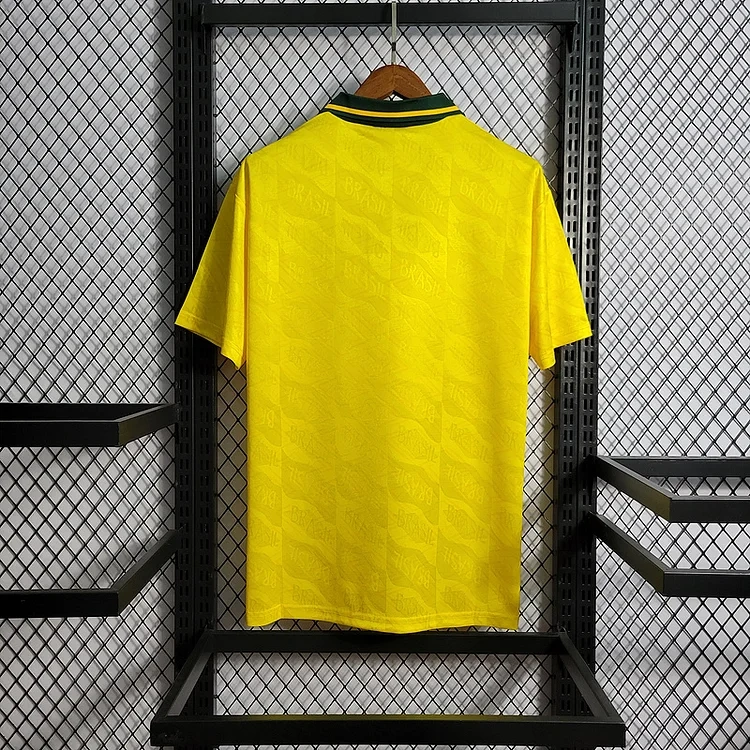 Retro 1991-93 Brazil Home Retro Football jersey