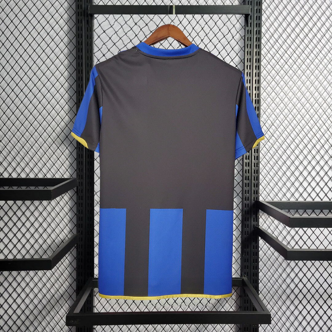 Retro 2008-09 Inter Milan home Retro J. ZANETTI IBRAHIMOVIC FIGO BALOTELLI Football jersey