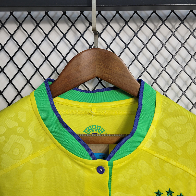 2022-23 Brazil Women's Home  VINI JP PAPHINHA CUNHA NAYMAR JR L.PAQUETA Football jersey
