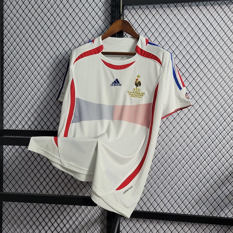 Retro 2006 France away Retro 10#ZIDANE HENRY VIEIRA ZIDANE SOSANNAH Football jersey