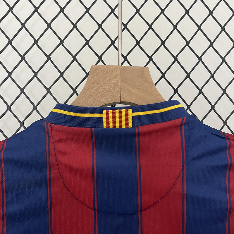 Retro Kids 2009-10 Kids Barcelona Home Retro MESSI PIQUE IBRAHIMOUIC XAVI A.INISTA PUYOL HENRY Football jersey