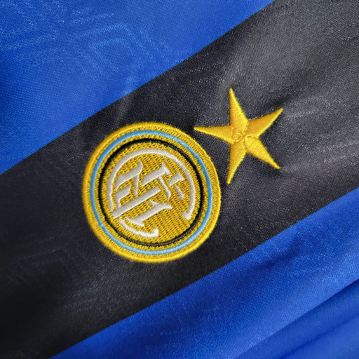 Retro 1995-96 Inter Milan Home Retro R.CARLOS #6 Centofanti #9 Carbone #10 Football jersey