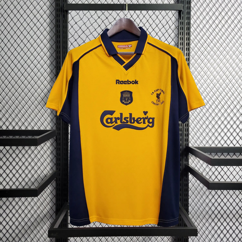 Retro 2000-01 Liverpool Away retro Football jersey