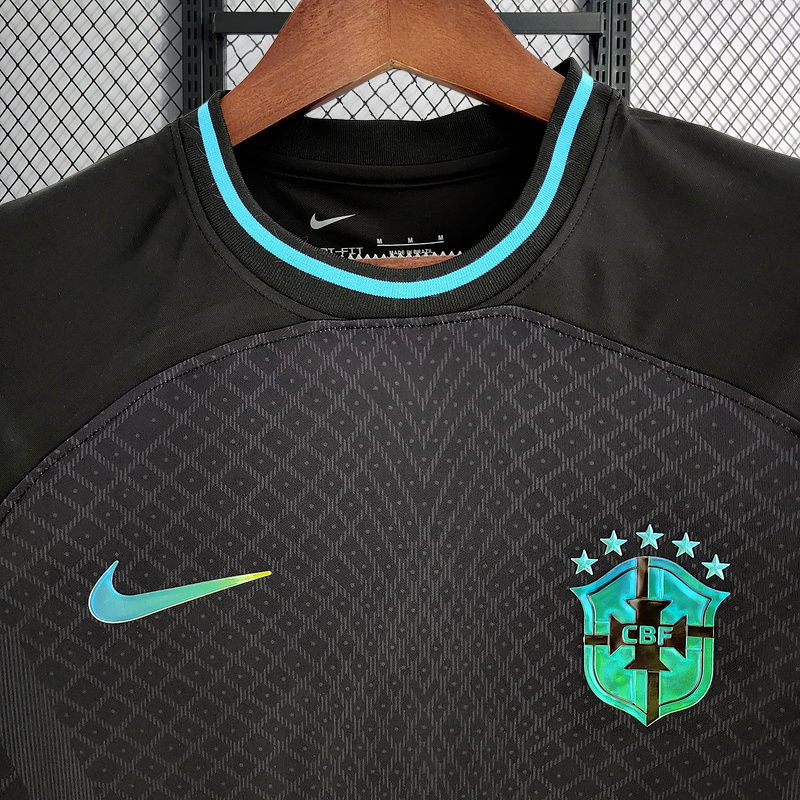 2022 Brazil Concept Black Football jersey