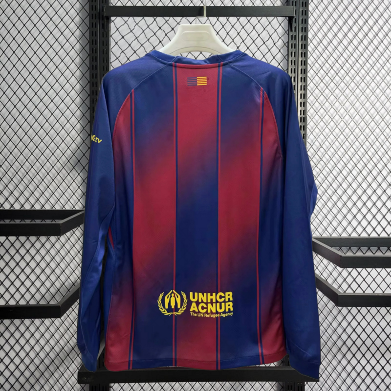 2025-26 Barcelona Home Long sleeve Football jersey