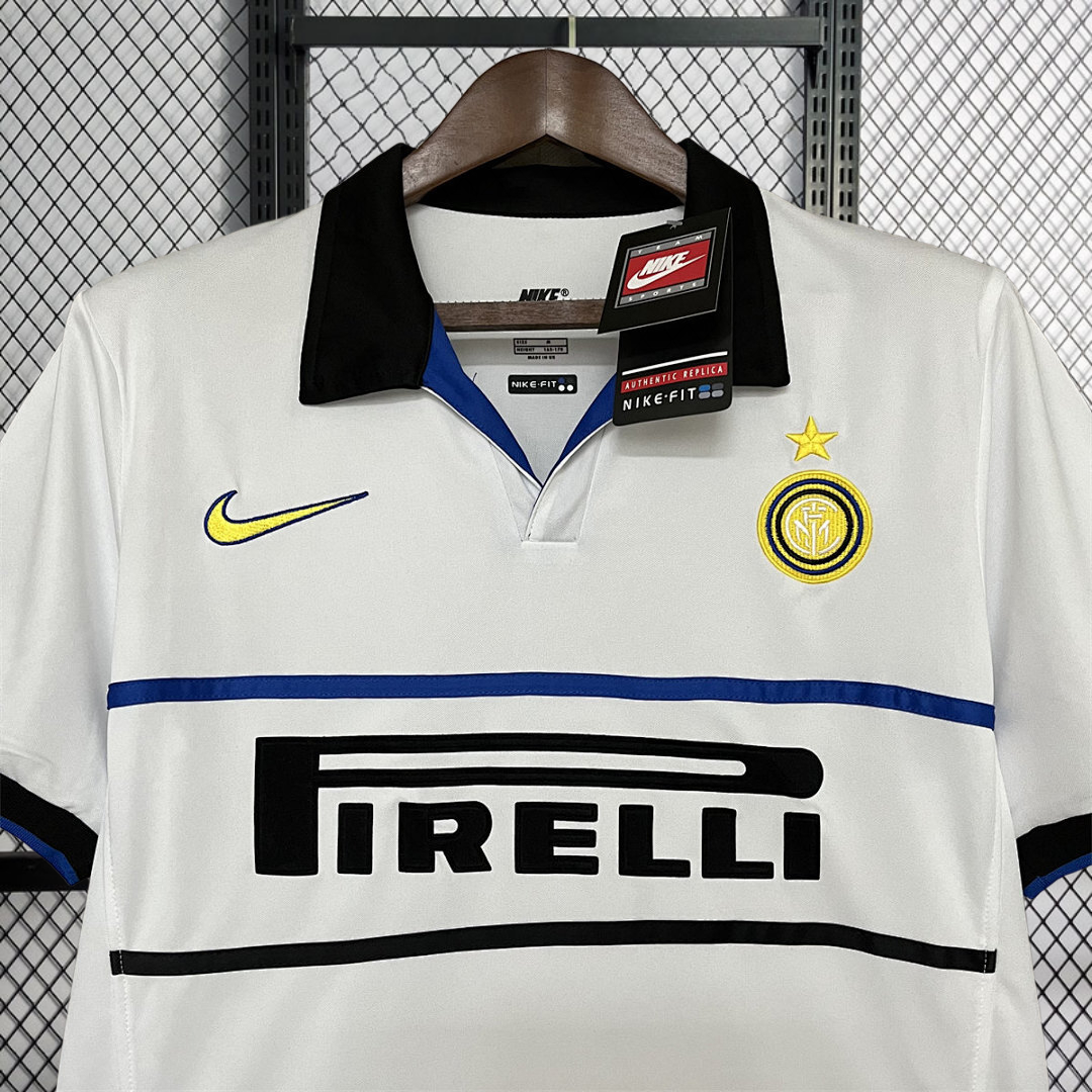 Retro 1998-99 Inter Milan away Retro RONALDO MORIERO ZAMORANO BAGGIO Football jersey