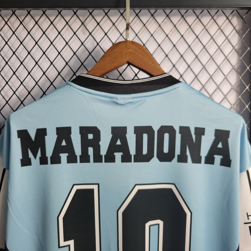 Retro 2001 Argentina retro 10 Maradona Retirement Commemorative Edition Football jersey