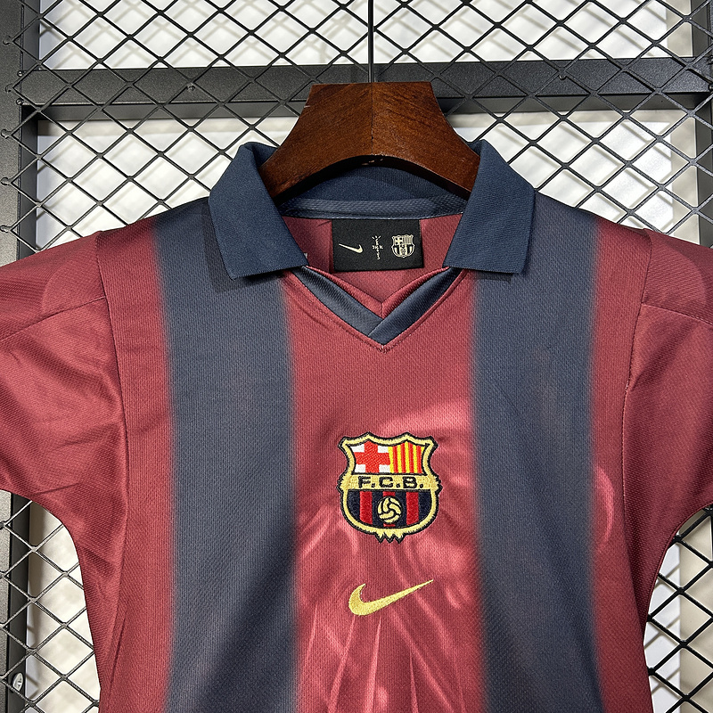 2024-25 BARCA Barcelona kids Travis Scott to feature on the Clásico jersey in conjunction with Spotify Football jersey