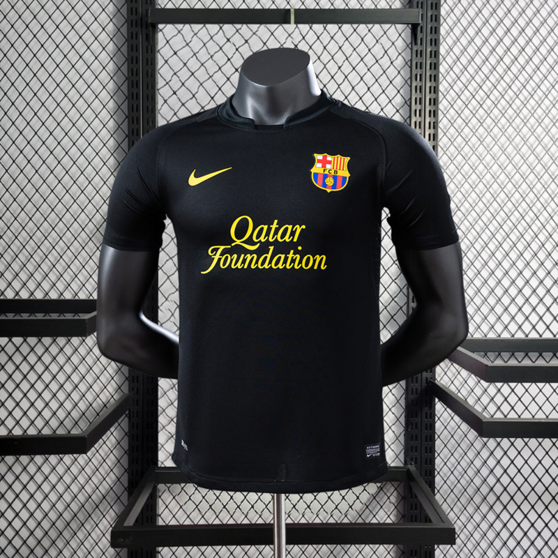 Retro Player 2011-12 Barcelona Away Retro MESSI PIQUE XAVI A.INISTA PUYOL Football jersey DAVID VILLA