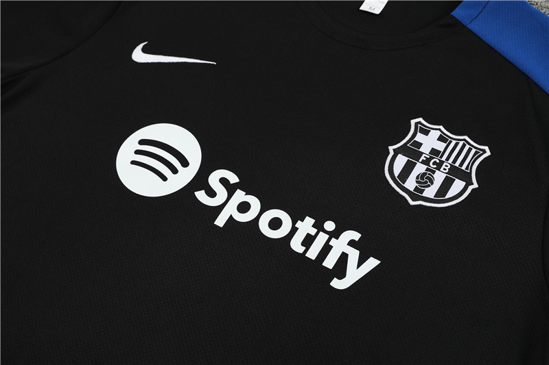 2024-25 Short Sleeve Training Wear Barcelona Black