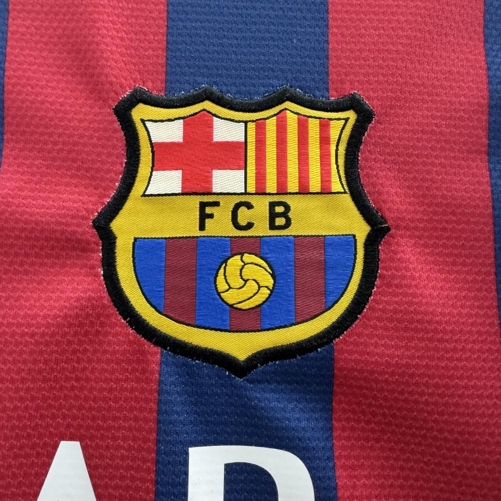 Retro 2013-14 Barcelona Home Retro MESSI PIQUE XAVI A.INISTA PUYOL Football jersey
