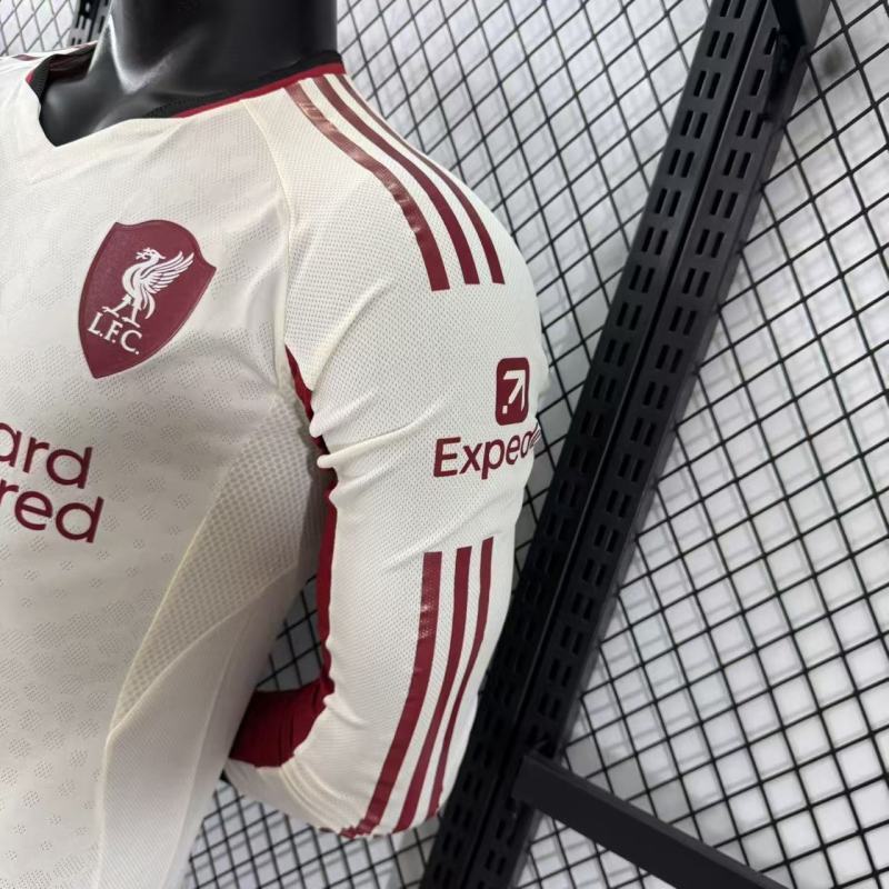 Player 2025-26 Liverpool Away Long sleeves Football jersey