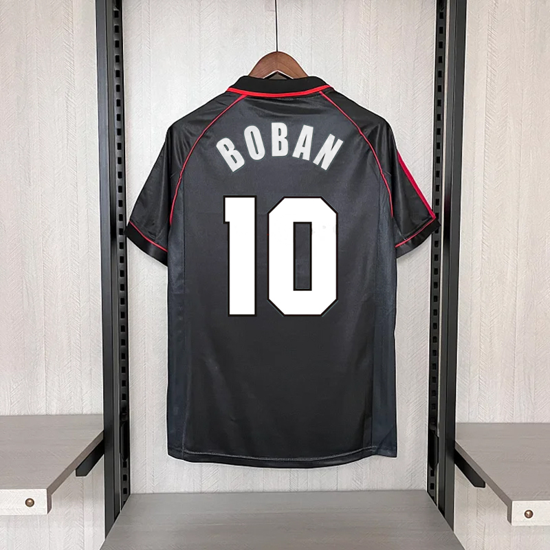 Retro 1998-99 AC Milan Away Retro SHEVCHENKO ALBERTINI BOBAN BIERHOFF MALDINI Football jersey