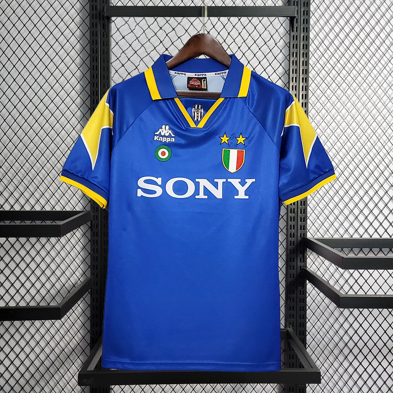 Retro 1995-97 Juventus away Retro Del Piero Lombardo Vialli Conte Di Livio ZIDANE Football jersey