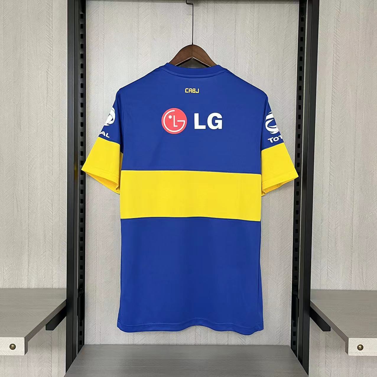 Retro 2011-12 Boca Juniors home Retro Football jersey