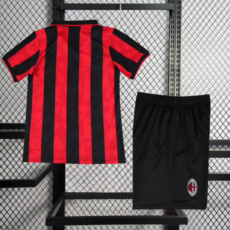 Retro kids 1993-94 KIDS AC Milan Home retro Football jersey