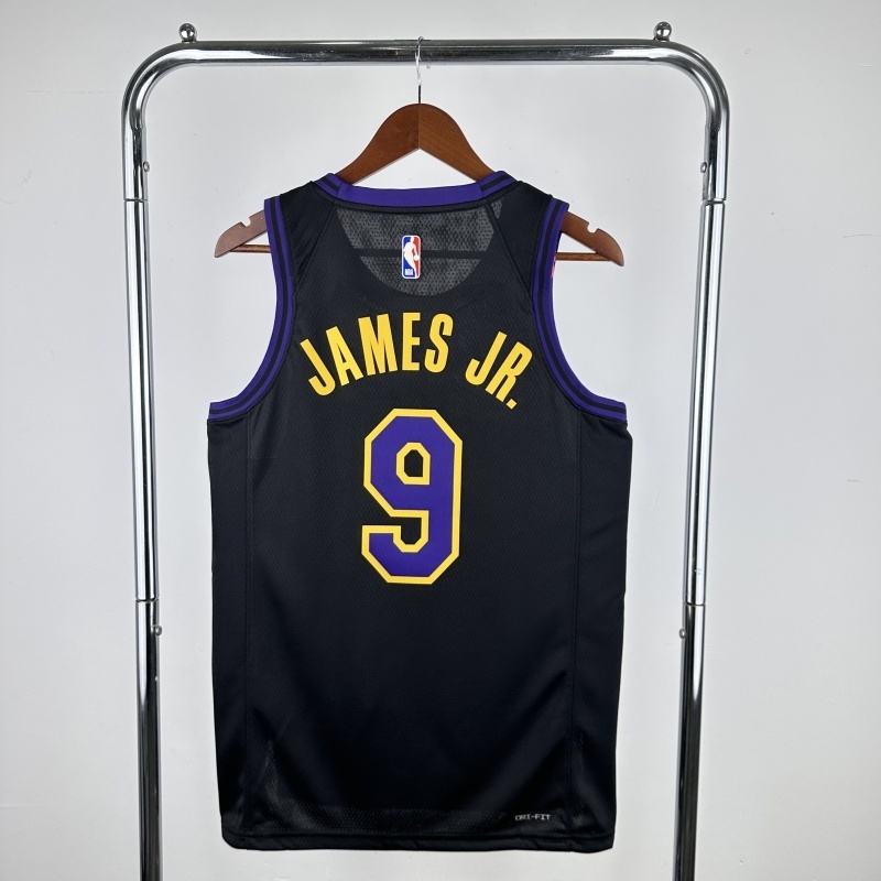 2024 NBA Lakers 9 JAMES JR Basketball Jersey