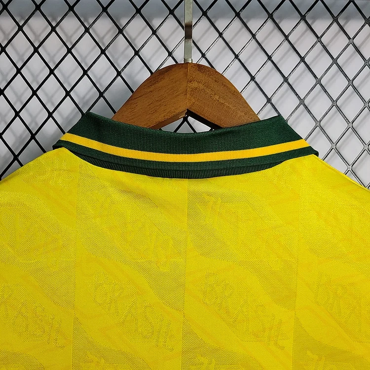 Retro 1991-93 Brazil Home Retro Football jersey