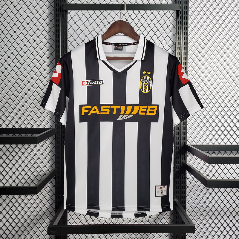 Retro 2001-02 Juventus home retro NEDVED CONTE DEL PIERO ZAMBROTTA  Football jersey