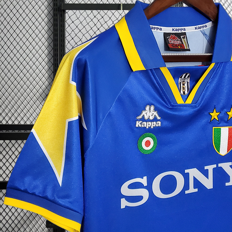 Retro 1995-97 Juventus away Retro Del Piero Lombardo Vialli Conte Di Livio ZIDANE Football jersey