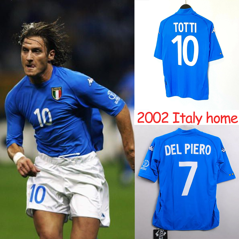 Retro 2002 Italy Home Retro football jersey