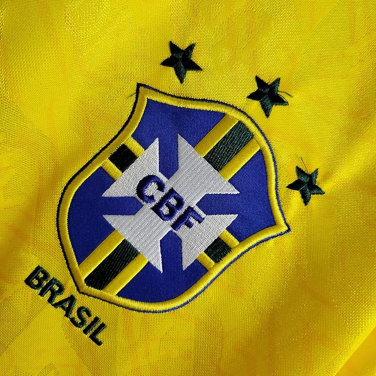 Retro 1991-93 Brazil Home Retro Football jersey