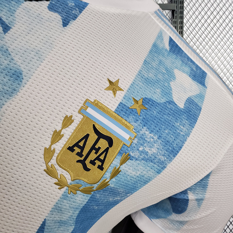 Retro player 2020-21 Argentina Home retro MESSI football jersey