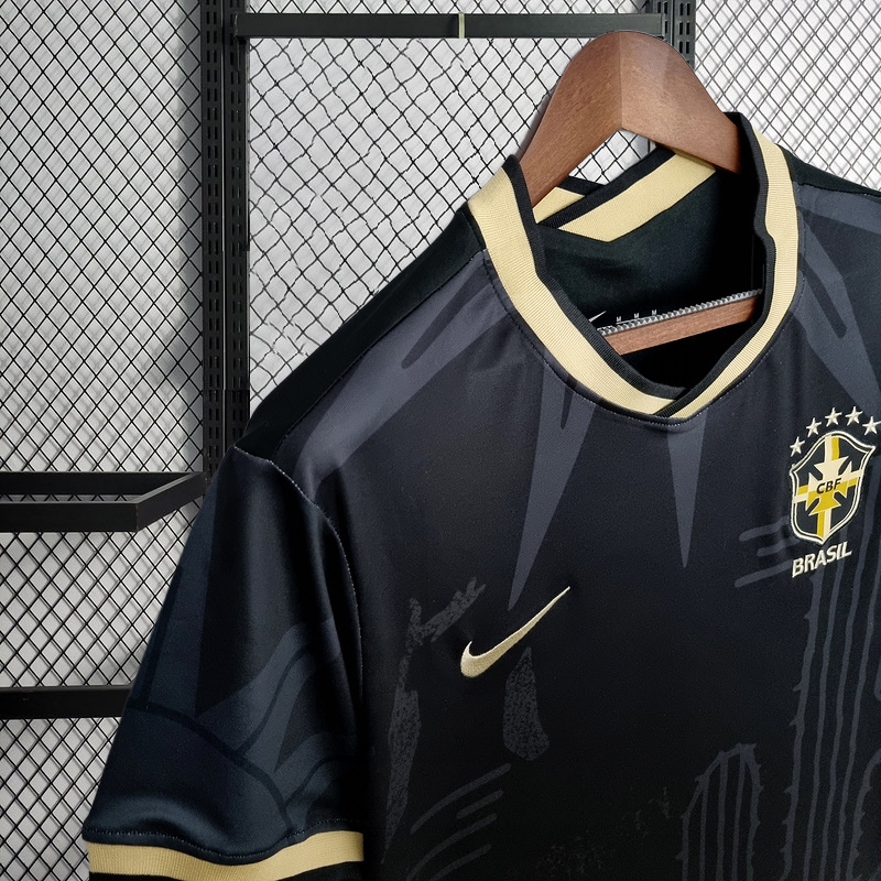 2022 Brazil Black Football jersey