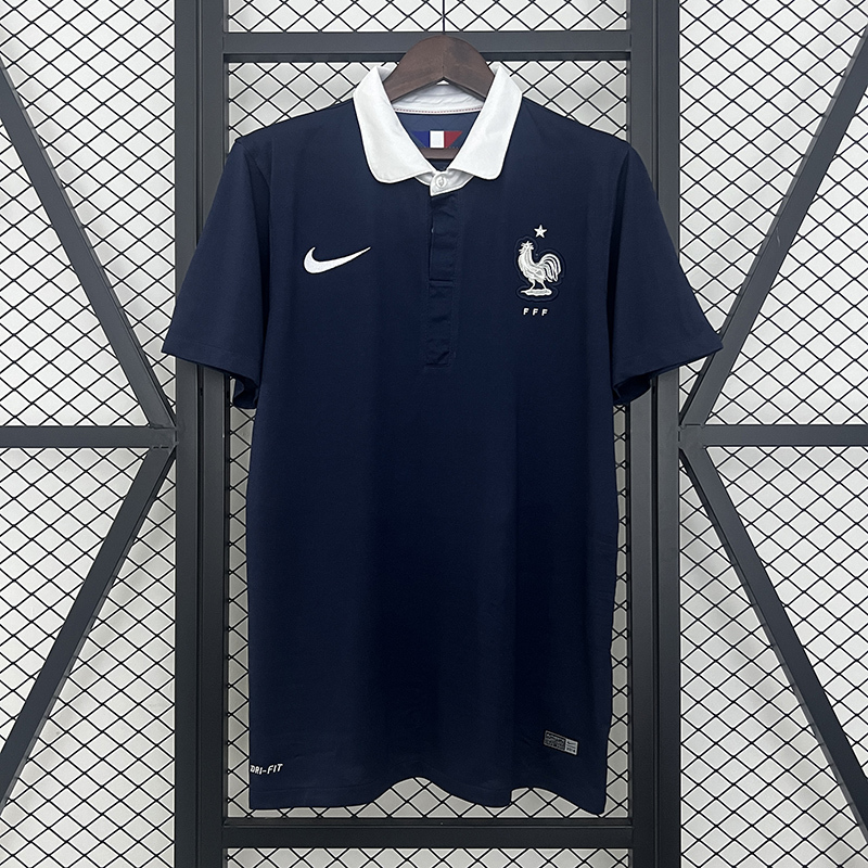Retro 2014 France Home Retro Football jersey