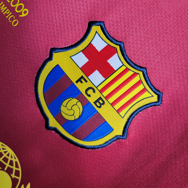 Retro 2008-09 Barcelona Home Retro UCL MESSI PIQUE ETO'O XAVI A.INISTA ETO'O HENRY Football jersey