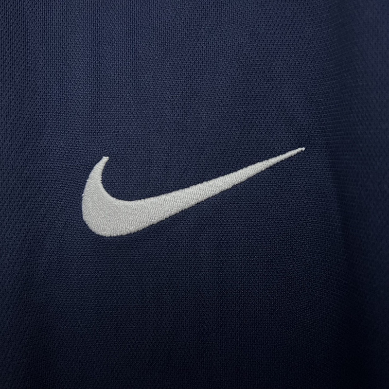 Retro 2014 France Home Retro Long sleeve Football jersey