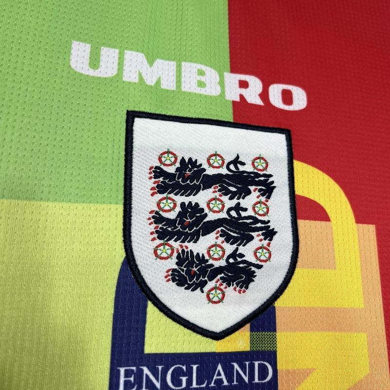 Retro 1995-96 England Retro goalkeeper Long Football jersey